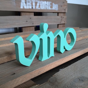 Rustic Wood VINO sign, Home Bar Sign, Kitchen wood sign decor in Italian, Wine rustic sign, Kitchen home decor, Kitchen wood sign