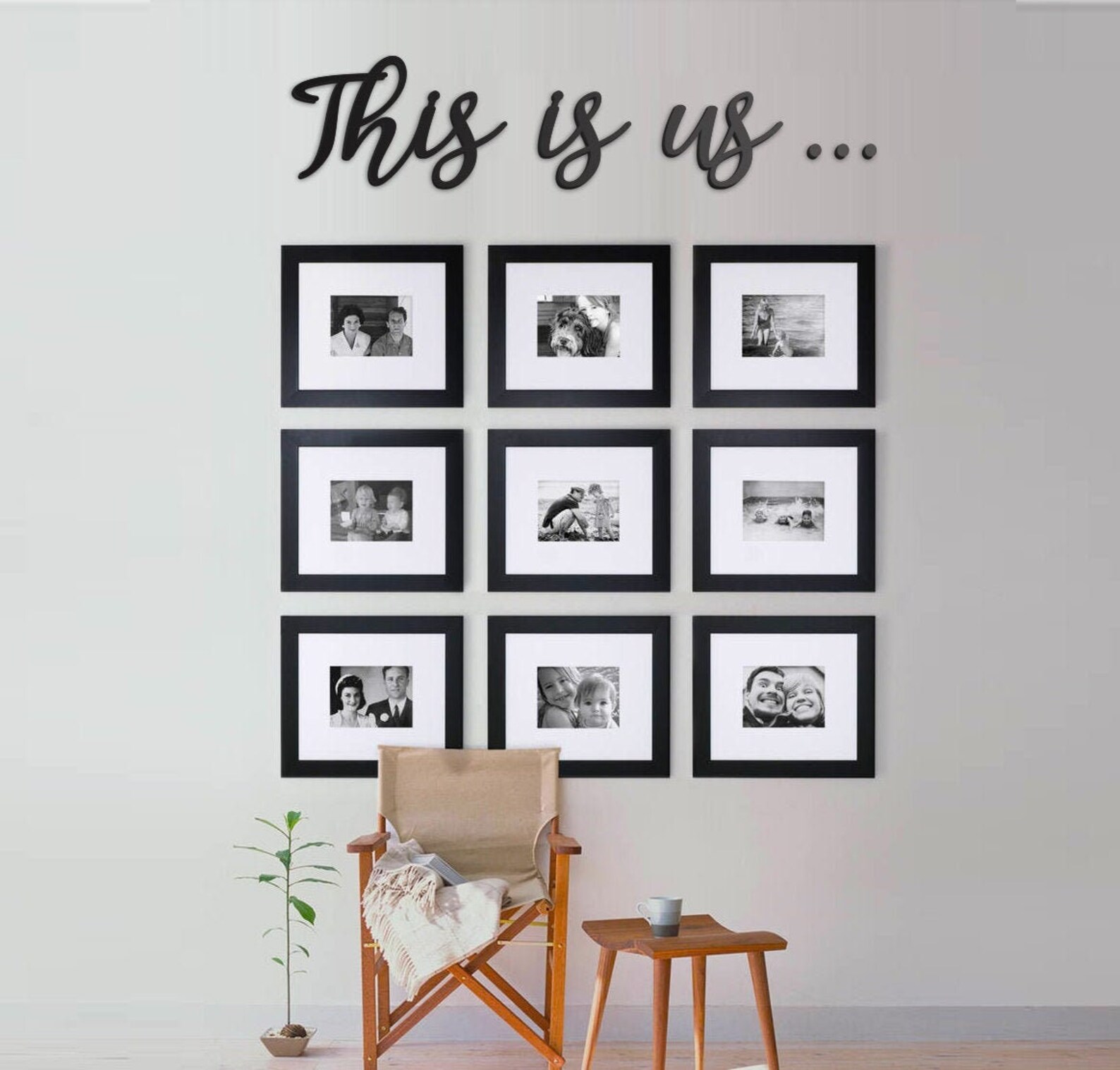 This is Us Wooden Wall Sign | Family Photo Wall Decor - Etsy