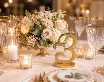 Wood Wedding Table Numbers, Wooden Table Number Signs, Rustic Wedding Reception Decor, Laser Cut Table Numbers, Wedding Centerpiece