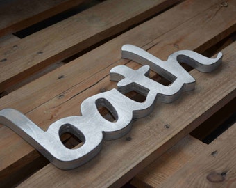 Rustic Wooden BATH Sign, Bathroom Decor