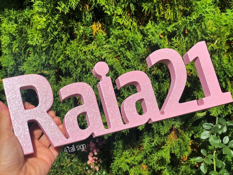any-word-sign-personalized-3d-sign-freestanding-or-for-wall-etsy