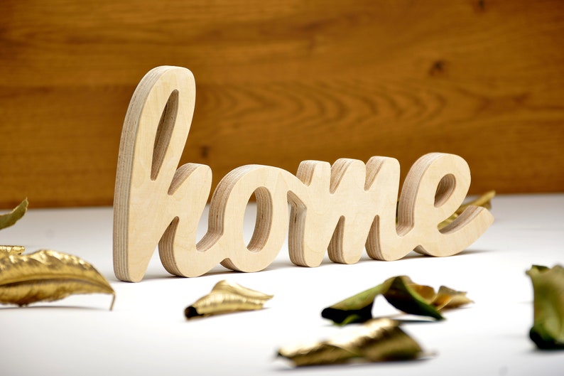 Wooden Sign Home Freestanding Rustic Home Decor Wood Home Etsy