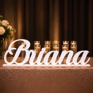 Personalized Sweet 16 Name Sign, Quinceañera Table Decor, Bat Mitzvah Sign, Custom Party Name Centerpiece, Sweet 16 Table Photo Sign