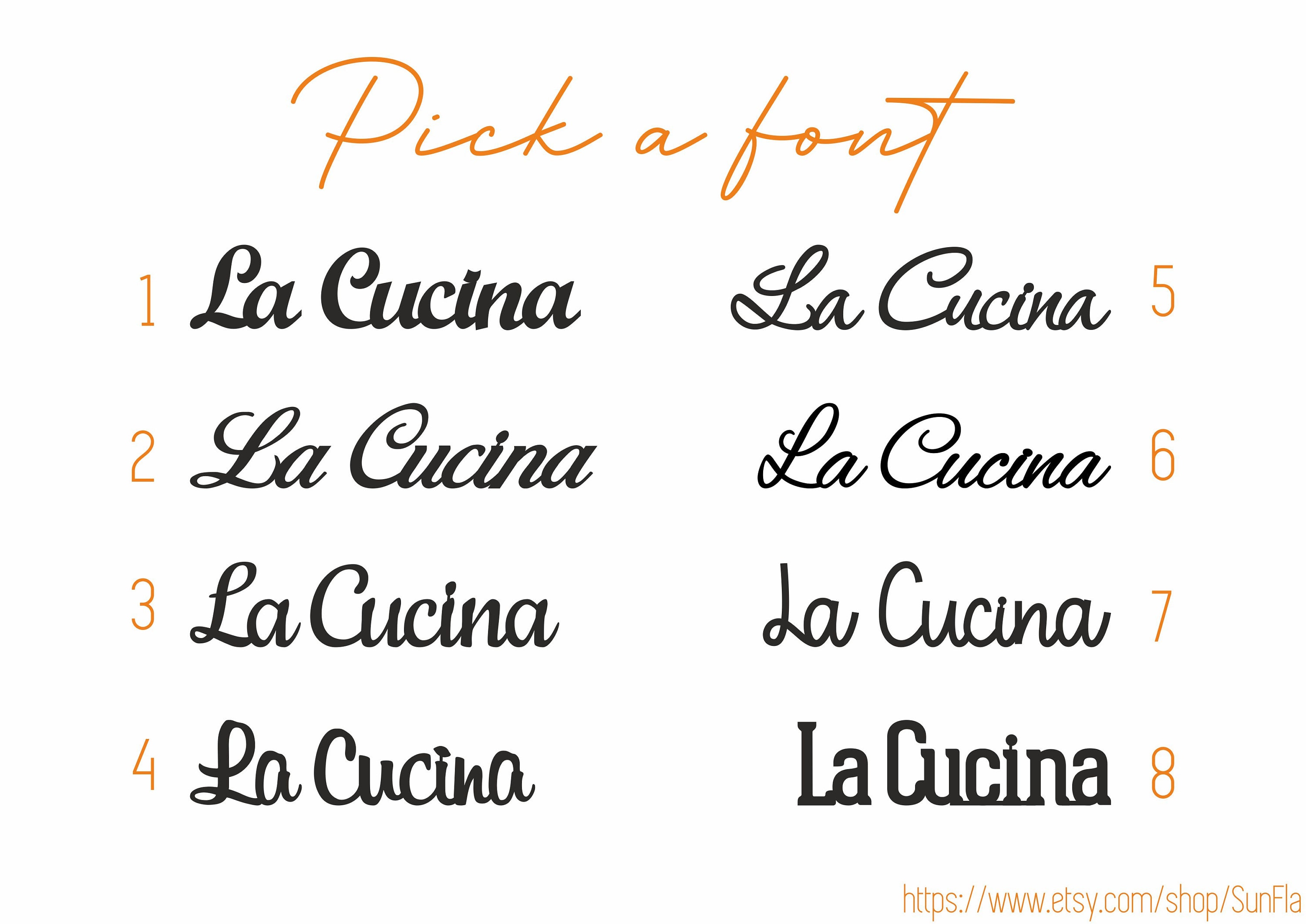 Scritta Decorativa In Legno Per La Cucina. Citazione Parete. – GMK - Foto 4