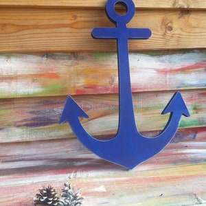 Anchor Decor, Nautical Decor, Wooden Anchor image 3