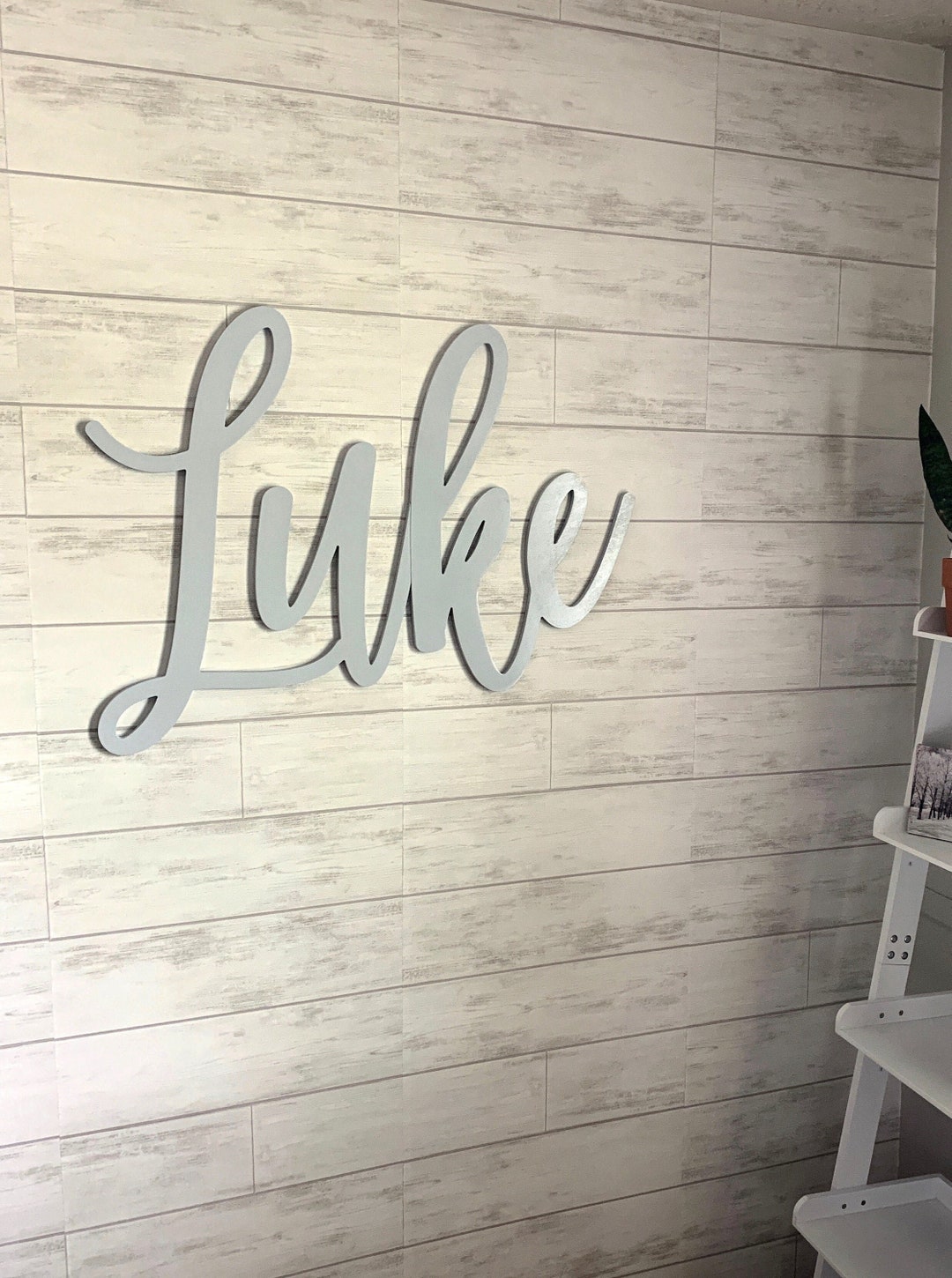 Large NURSERY Wall Name With 10 Star Stickers GIFT Baby Name Etsy