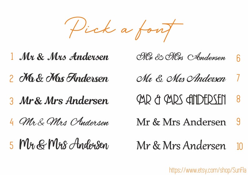 Personalized Mr & Mrs Name Sign Freestanding Family Name Etsy