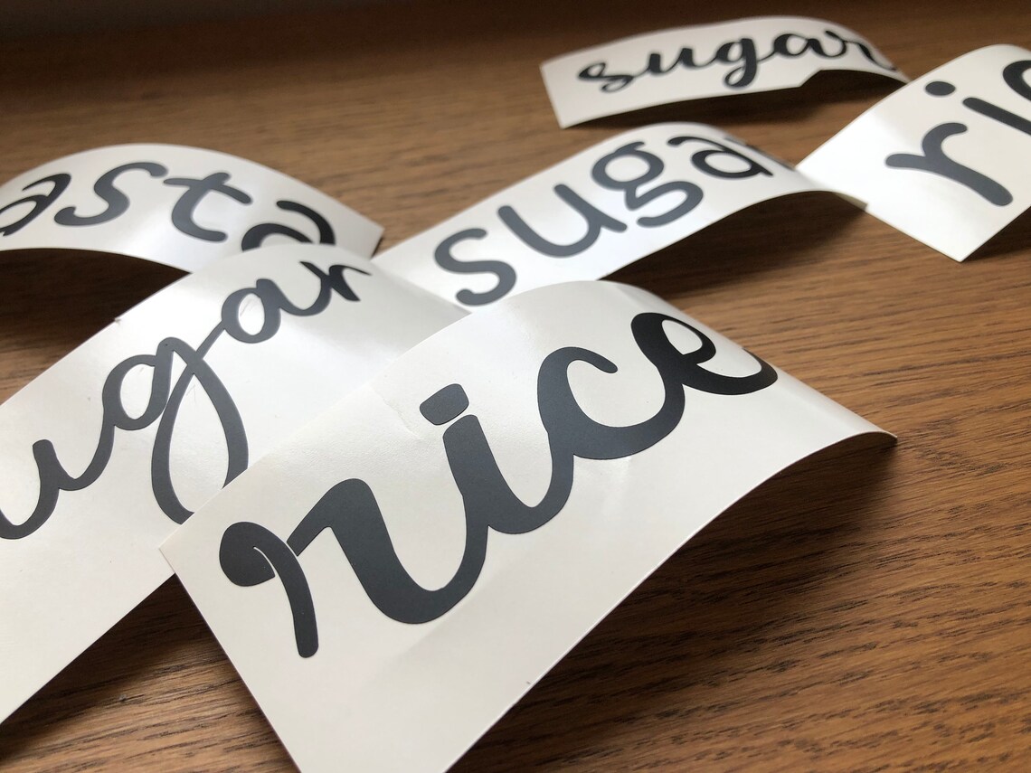 Pantry Labels Stickers Pantry Labels Pantry Labels Decals Etsy