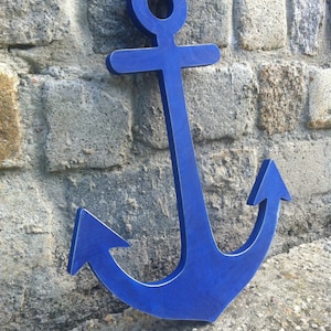 Anchor Decor, Nautical Decor, Wooden Anchor image 2