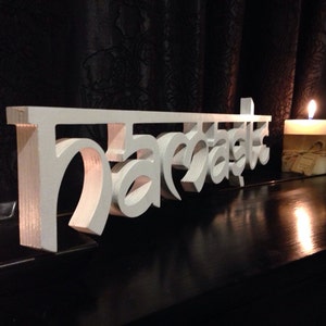 Geschenk für Yoga Liebhaber - Sanskrit - Namaste Zeichen - Hallo Holz Zeichen - Yoga Studio Dekor - Yoga Wohnkultur, Namaste Wandschild, Yoga Dekor