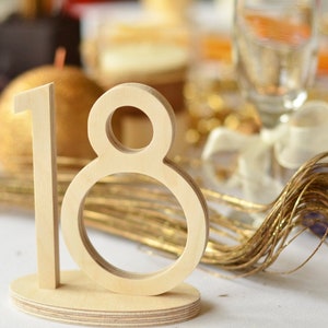 Wood Table Numbers, Set Table numbers, Table numbers, Wedding table sign, Wedding table number, Wedding table numbers set image 6