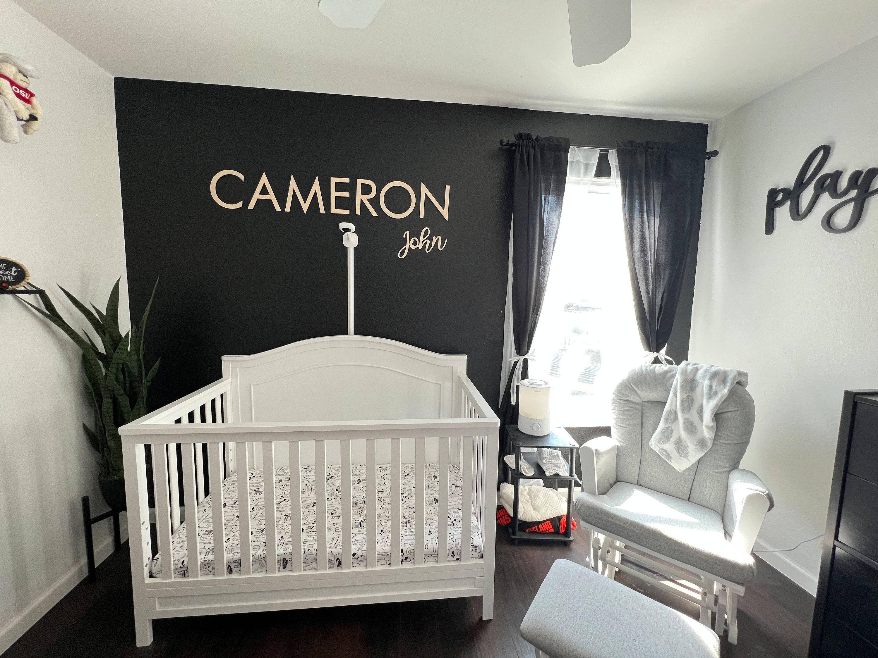 Custom Baby Name Sign Made of wood – Crib Baby Name Sign – Personalized Baby Name Decor for Wall – Nursery Wall Name – Baby Name Wall Sign