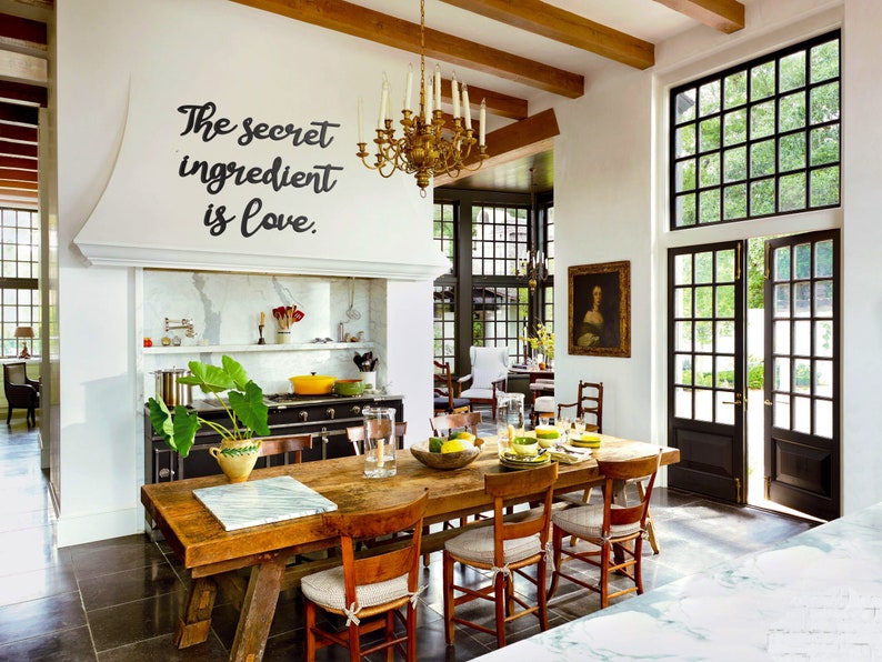 The Secret Ingredient is Love Kitchen Wall Decor Wooden Etsy
