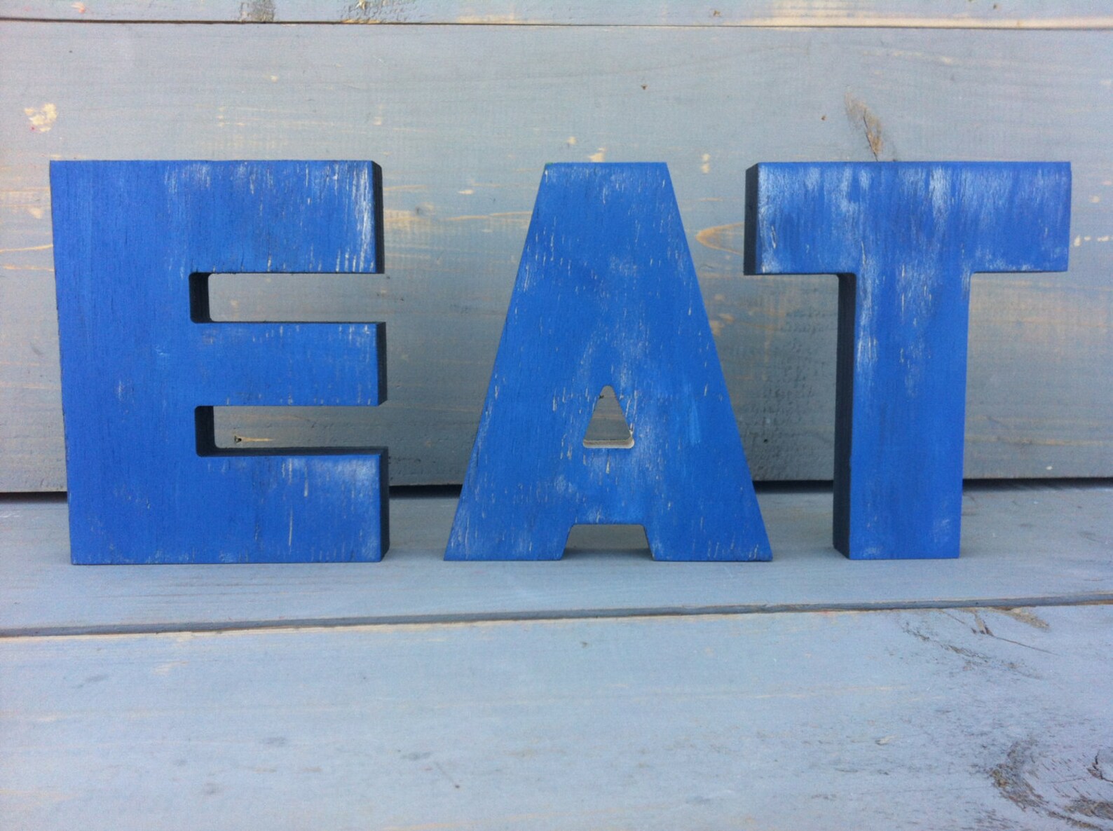 Big EAT Wall Kitchen Art Sign Kitchen Decor Vintage Etsy