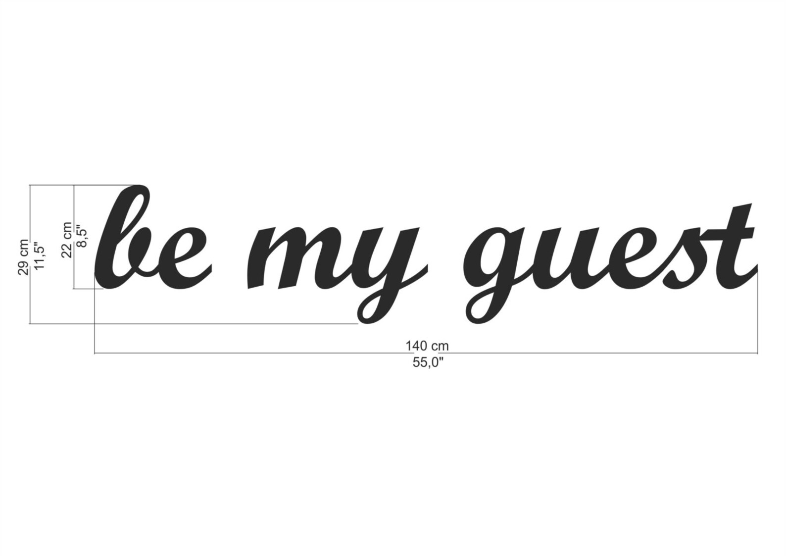 Script wooden letter be my guest sign for home kitchen | Etsy