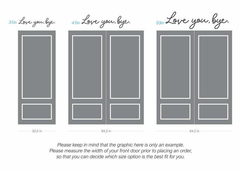 Love You, Bye Wooden Wall Sign - Entryway Home Decor - Etsy