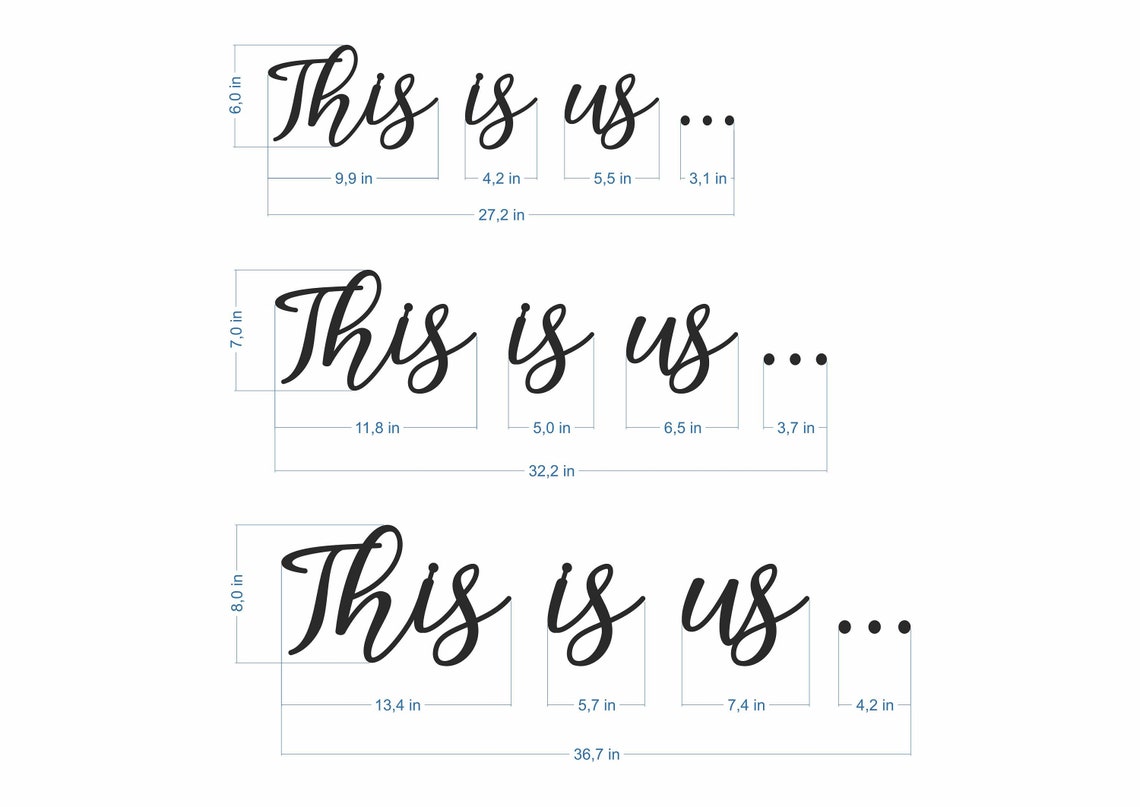 This is Us Cutout This is Us Wall Sign This is Us Sign Etsy