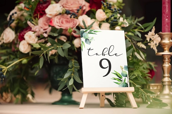 Mini Chevalet En Bois - Dorés + Numéro De Table - Décoration