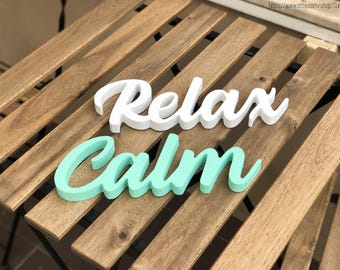 Custom Wood Word Sign | Personalized Freestanding Letter Sign | Any Word Birch Plywood | Home Office Nursery Shelf Decor Gift
