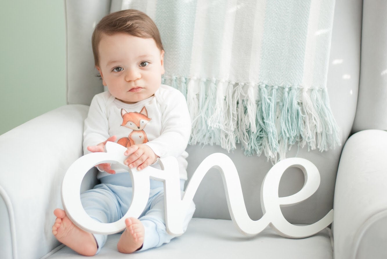 Wooden ONE Sign for First Birthday Decor,one Photo Prop,sitter