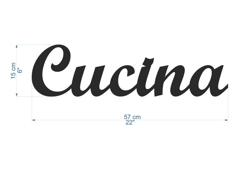 Cucina Italiana Italian Word for Kitchen Kitchen Sign Etsy