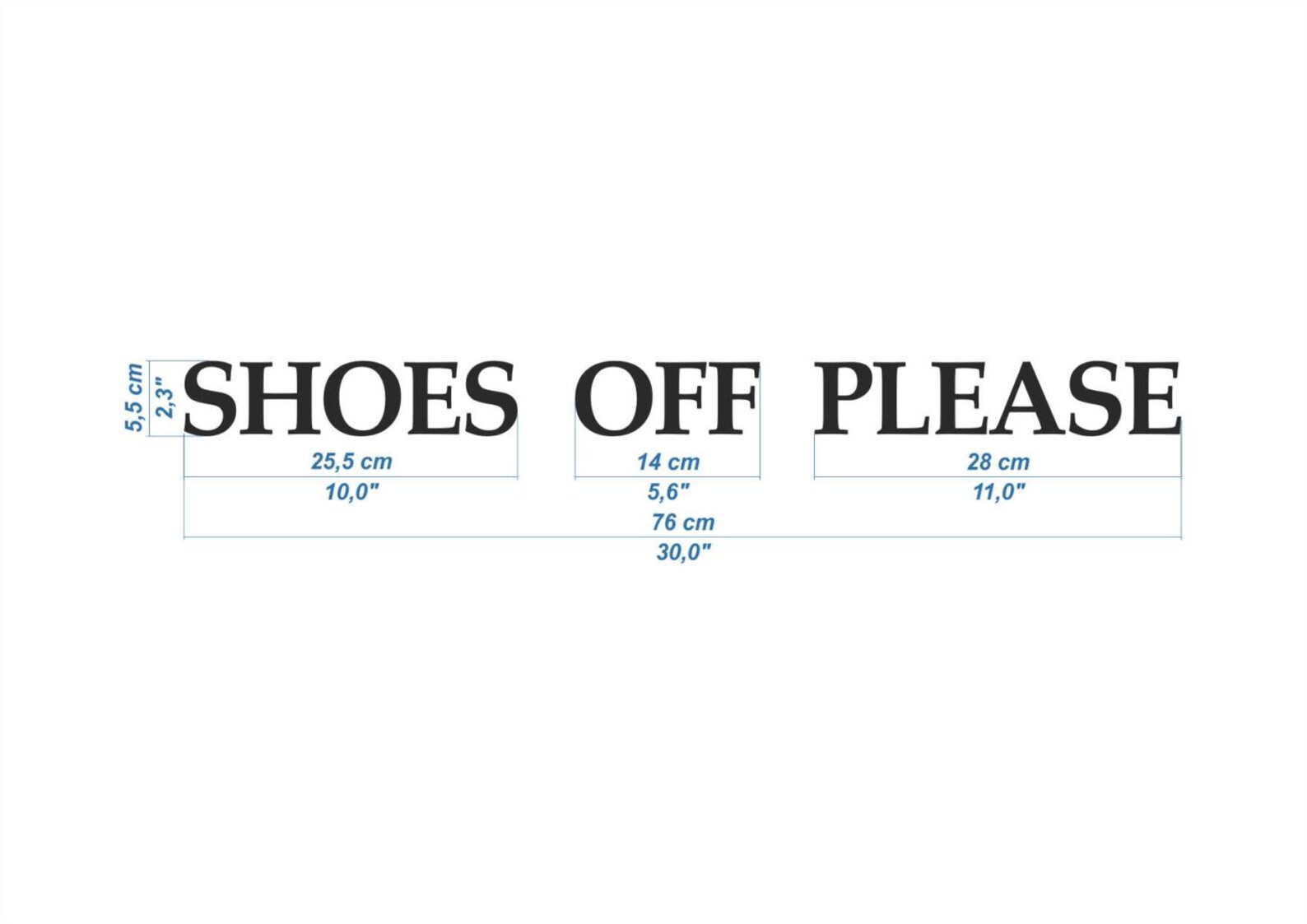 SHOES OFF Sign Helps no Shoes Policy in Your House. Take off Etsy