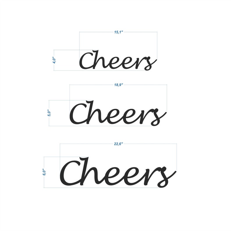 Bar Sign CHEERS Man Cave Cheers Sign Bar Decor Beer Sign Etsy Canada