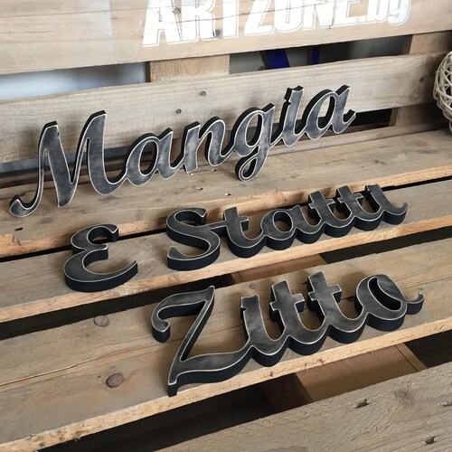 Rustic Kitchen Sign shops Decor | Italian saying meaning Shut up and Eat - Mangia E Statti Zitto | Shabby Chic Kitchen Decor | Kitchen Wood Sign