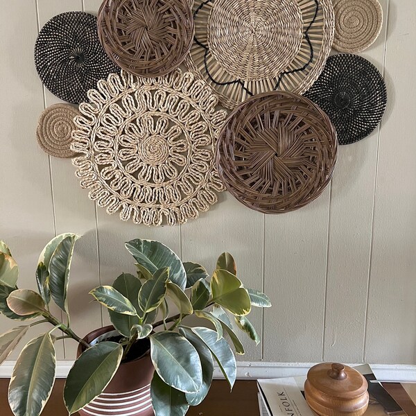 Wall Basket Decor Set Etsy