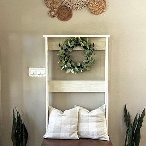 Ivory and Rust Boho Basket Wall Decor Set - 7-piece Handwoven Bohemian ...