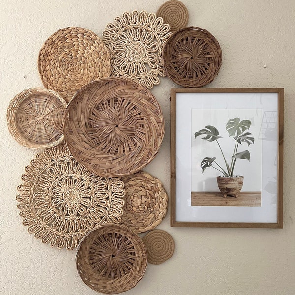 Wicker Wall Decor Etsy