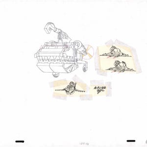Street Sharks DIC Cartoon Production Animation Cel Drawing 1994-1997 F-12