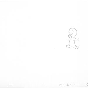 Casper the Ghost Production Animation Cel Drawing 1979 Hanna Barbera 72-005