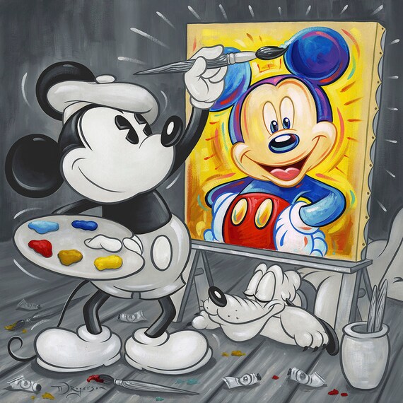Mickey Mouse Walt Disney Fine Art Tim Rogerson Signed Limited