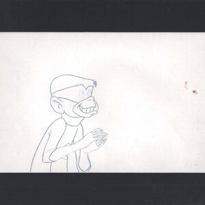SPACE GHOST Blip animation cel drawing Hanna Barbera