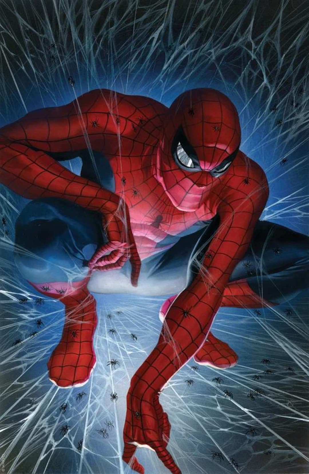 Alex Ross Spider-man 1 Torment Marvel SIGNED Paper Print Limited