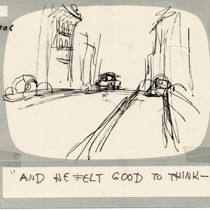 Hey Good Lookin Ralph Bakshi 1973-82 animation Hand-Drawn Storyboard 106