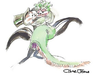 Chuck Jones Aromantic with Pepe Le Pew Warner Brothers Giclee on Paper Limited Edition of 750