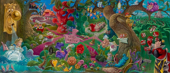 Disney Alice In Wonderland Art Disney Alice In Wonderland Poster