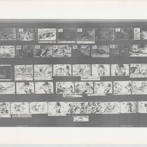 Great Mouse Detective Walt Disney Production Animation Storyboard Sheet 1986 258