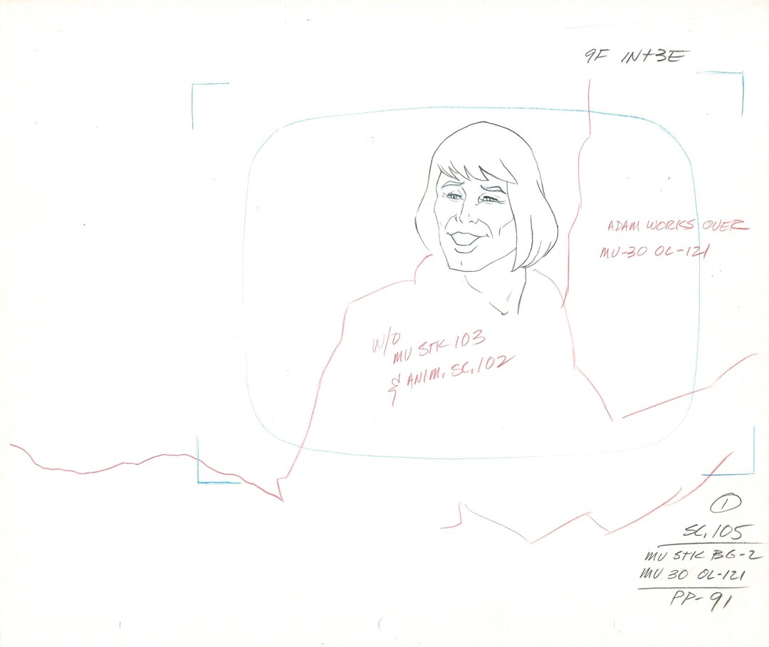 HE-MAN MOTU Production Animation Cel Drawing Filmation 1980s Rd3 - Etsy