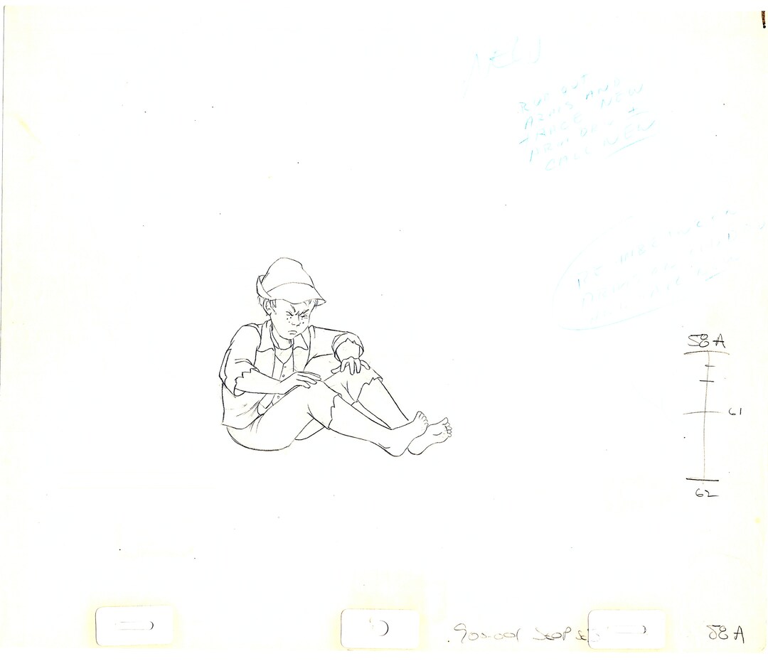 1982 Heidi's Song Peter Production Animation Cel Drawing - Etsy