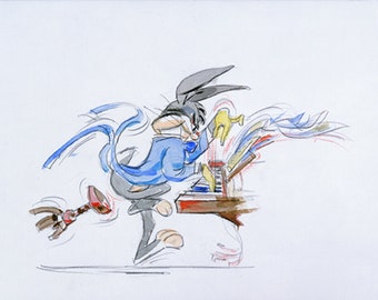 Chuck Jones Bugs Piano Bugs Bunny Warner Brothers Giclee on Paper Limited Edition of 750