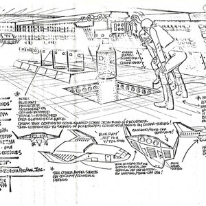 Alex Toth Superfriends 1973 Model Sheet Copy from Hanna Barbera Ultra Beam 50