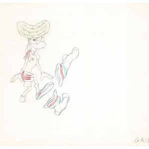 Vintage Walt Disney Sport Goofy Original Production Animation Drawing 18