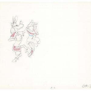 Vintage Walt Disney Sport Goofy Original Production Animation Drawing 31