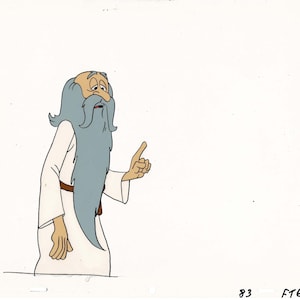 Smurfs Production Animation Cel from Hanna Barbera 1980s ft6