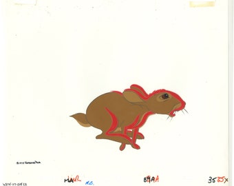 Watership Down 1978 Production Animation Cel of Fiver with LJE Seal and COA 117-018