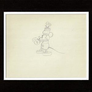 Mickey Mouse 1932 Original Production Animation Cel Drawing from Disney Wayward Canary 5