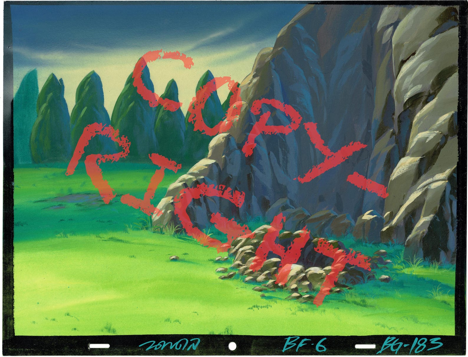 Back to the Future BTTF Production Animation Background Universal 1991 ...